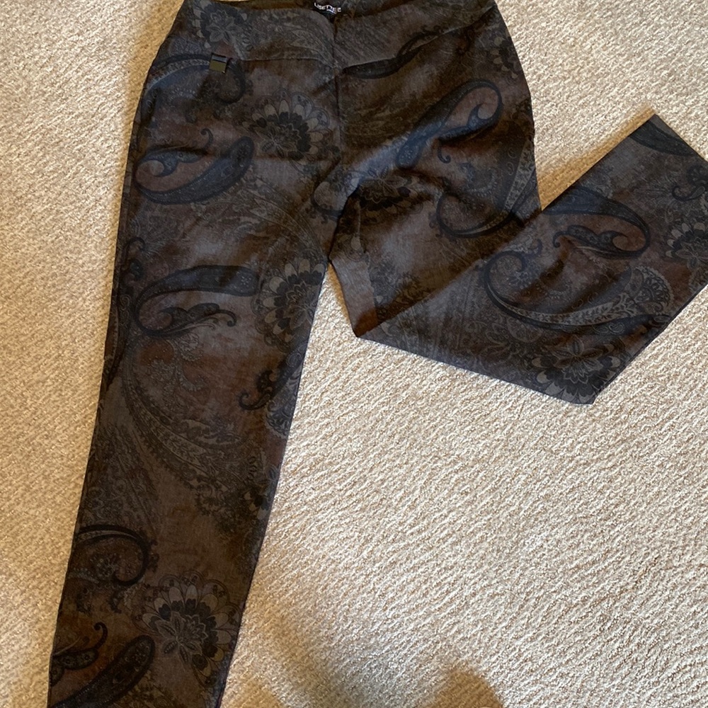 Lisette paisley print pant sz 16 NWOT